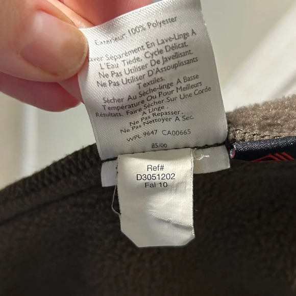 Eddie Bauer Polartec Fleece Vest. Size XL. Brown with Black Zip/Collar. - Picture 8 of 8